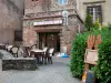 Rodez - Terraço de um restaurante
