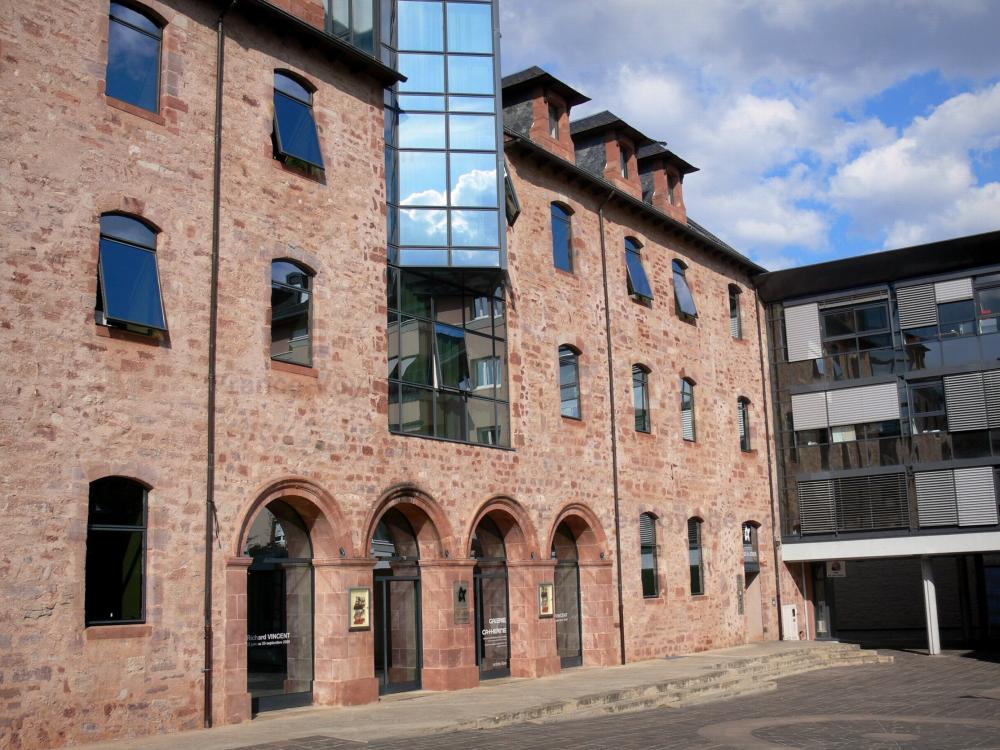 Rodez - Facade of the Sainte-Catherine gallery, an art exhibition place