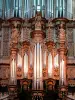 Rodez - Dentro da catedral de Notre-Dame: bufê de órgão