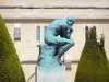 Rodin museum - The Thinker by Auguste Rodin in the museum garden