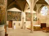 Romans-sur-Isère - Intérieur de la collégiale Saint-Barnard : tenture du Mystère de la Passion dans la chapelle du Saint-Sacrement
