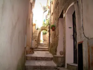 Roquebrune-Cap-Martin - La calle y sus casas
