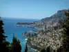 Roquebrune-Cap-Martin - Vom Dorf aus, Blick auf das Fürstentum Monaco und das Meer