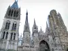 Rouen - Torres de la Catedral de Notre Dame, de estilo gótico
