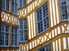 Rouen - Fachada de una casa de entramado de madera