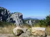 Route du col de la Bataille - Parc Naturel Régional du Vercors : rochers et parois rocheuses