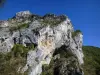 Route des Petits Goulets - Parc Naturel Régional du Vercors : parois rocheuses vues depuis la route des Petits Goulets
