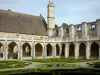 Royaumont abbey - Gothic cloister and its French garden
