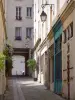 Rue Mouffetard - Passage des Postes visto da rue Mouffetard