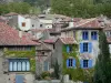 Saint-Antonin-Noble-Val - Facades of houses in the medieval town