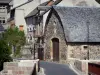 Saint-Come-d'Olt - Vista, vila, casas, ponte, sobre, lote