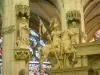Saint-Florentin - Intérieur de l'église Saint-Florentin : statue équestre de saint Florentin