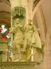 Saint-Florentin - Intérieur de l'église Saint-Florentin : statue équestre de saint Martin