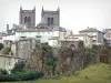 Saint-Flour - City High neergestreken op een basalt kaap