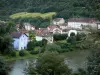 Saint-Hippolyte - River, trees and houses of the city