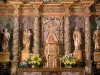 Saint-Jean-de-Luz - Inside the Saint-Jean-Baptiste church: detail of the baroque altarpiece