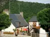 Saint-Léonard-des-Bois - Maisons fleuries entourées de verdure ; dans le Parc Naturel Régional Normandie-Maine, au coeur des Alpes Mancelles