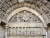 Saint-Macaire - Tympanum of the portal of the Saint-Sauveur-et-Saint-Martin church 