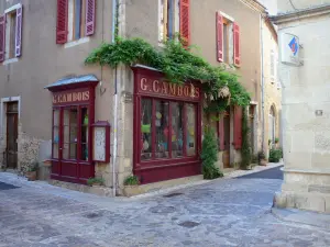 Saint-Macaire - Façades de maisons de la cité médiévale