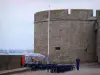 Saint-Malo - Fortification of the malouine corsair town and café terrace