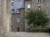 Saint-Malo - Gesloten stad: stenen huizen van de oude stad (oude ommuurde stad van Saint-Malo)