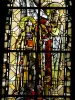 Saint-Malo - Binnen in de kathedraal van St. Vincent: glas in lood