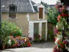 Saint-Marcel - House and floral decorations (flowers)