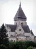 Saint-Marcel - Église Saint-Marcel et arbres