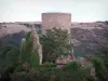 Saint-Maurice-sur-Loire - Donjon (remanescente do castelo feudal) com vista para as paisagens circundantes