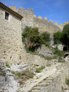 Saint-Montan - Vista delle fortificazioni del castello