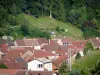 Saint-Quirin - Vue sur les toits de maisons du village