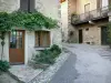 Saint-Sorlin-en-Bugey - Sloping alley lined with stone houses; in Lower Bugey 