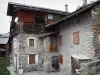 Saint-Veran - Casa de pedra da aldeia de montanha