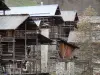 Saint-Veran - Casas tradicionais com fustes