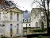 Saint-Wandrille修道院 - 修道院教堂的建筑物和废墟，在Norman塞纳河的环形区域自然公园