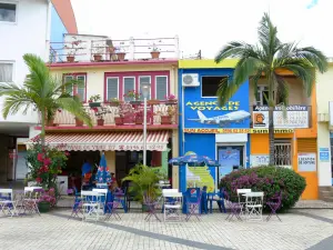 Sainte-Luce - Café terrace and colorful facades of the town