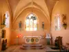 Sainte-Magnance church - Inside the Sainte-Magnance church: choir