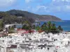 Sainte-Marie - Cimetière avec vue sur les cocotiers et l'océan Atlantique