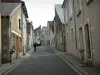 Sancerre - Rua inclinada forrada de casas