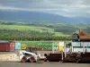 Santo André - Sítio da fábrica de açúcar de Bois-Rouge com vista para a paisagem verde envolvente