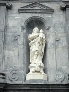 Santuario di Bétharram - Santuario di Nostra Signora di Bétharram: facciata di Notre-Dame - Bambino Vergine e