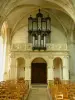 São florentino - Dentro da igreja Saint-Florentin: órgão