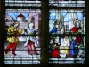 São florentino - Dentro da igreja Saint-Florentin: vitral
