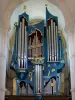 Saulieu - Inside the Saint-Andoche basilica: great organ