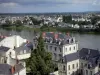 Saumur - Houses and buildings lining the Loire River (Loire valley)