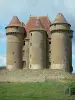 Schloss von Sarzay - Herrschaftliche Unterkunft und Türme der mittelalterlichen Festung