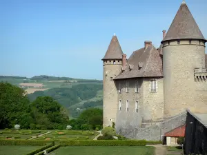 Schloß von Virieu - Mittelalterliche Festung und ihre französischen Gärten