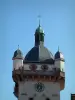 Sélestat - Clock Tower (Tour Neuve) con il cielo blu