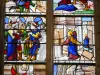 Semur-en-Auxois - Intérieur de la collégiale Notre-Dame : vitrail