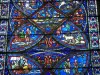 Sens - All'interno della cattedrale di Saint-Étienne: vetrata